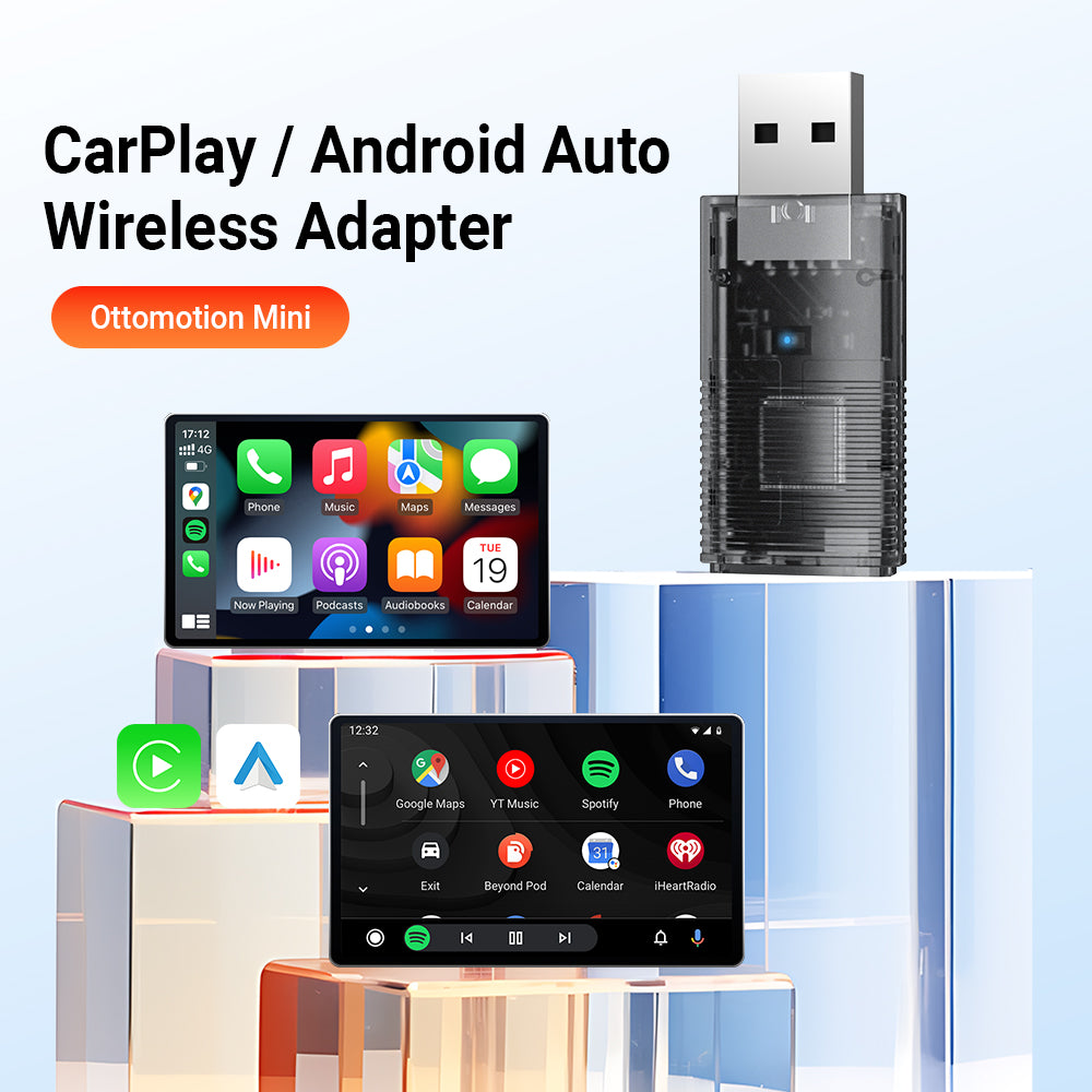 Adaptador Mini inalámbrico 2 en 1 CarPlay/Android Auto