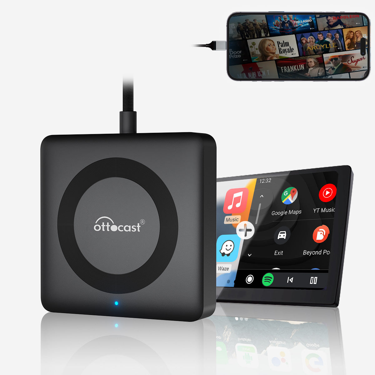 Car TV Mate Max - trådlös CarPlay & Android Auto med HDMI™ multimedia