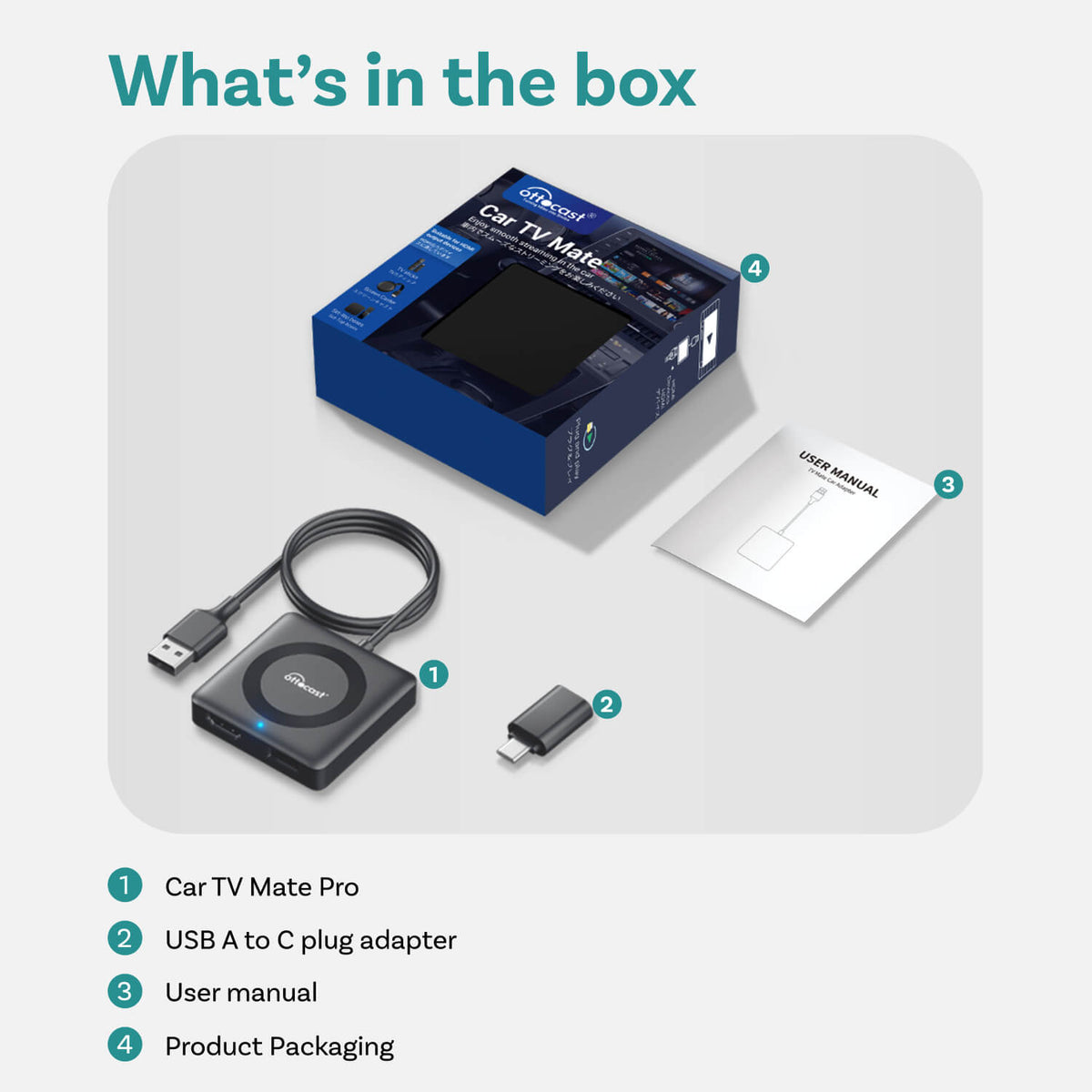 Car TV Mate Pro - HDMI™ Multimedia & Kabelloser CarPlay Adapter