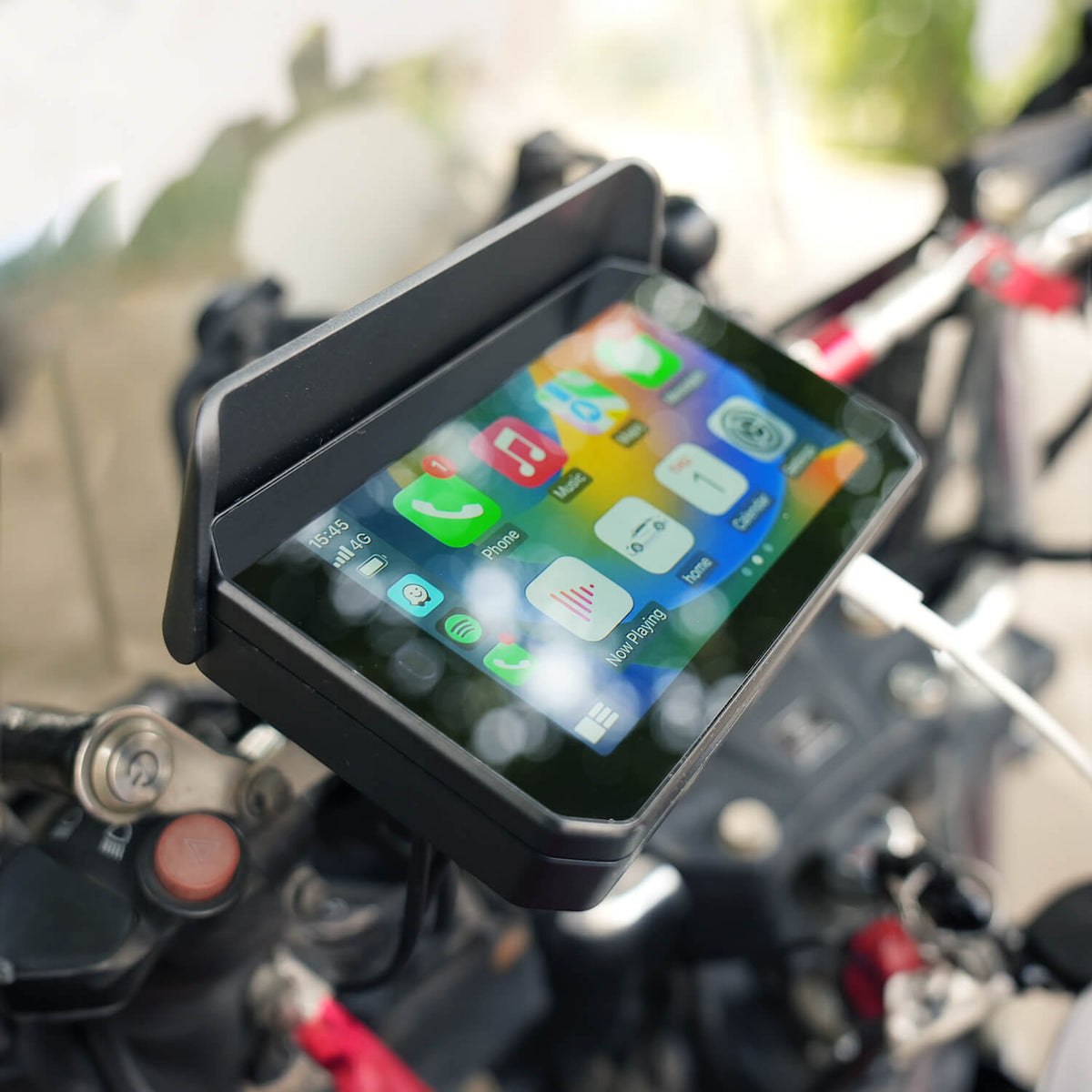 CarPlay Lite C5 SE bærbar motorcykel GPS trådløs CarPlay/Android Auto skærm