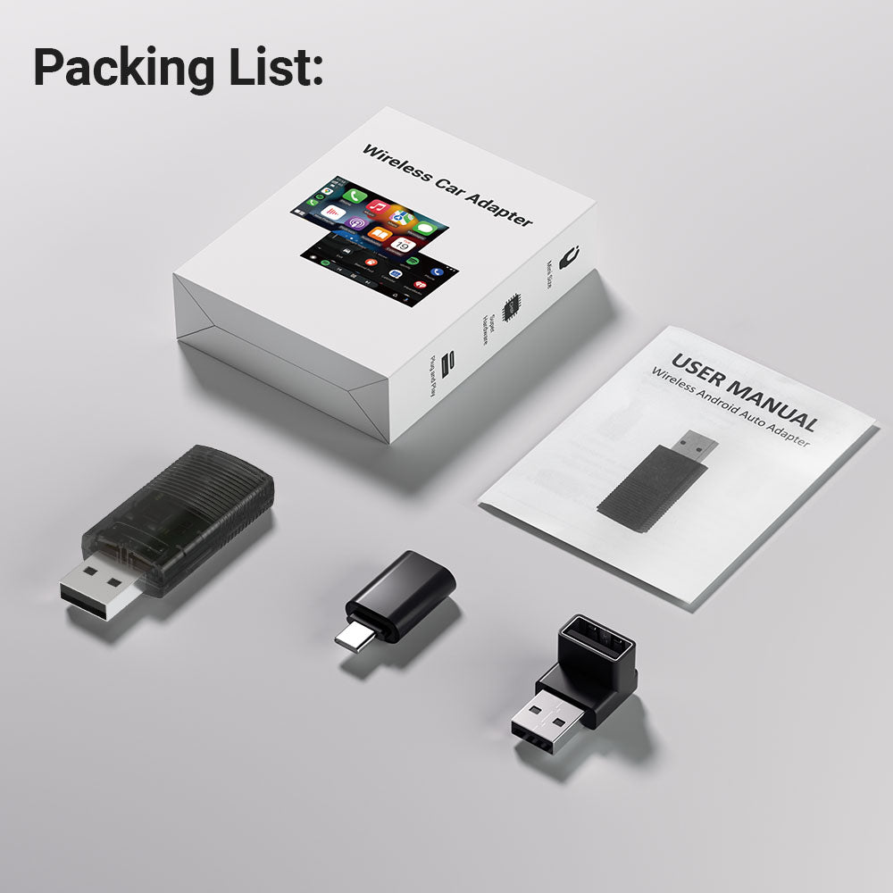 Adaptador Mini inalámbrico 2 en 1 CarPlay/Android Auto