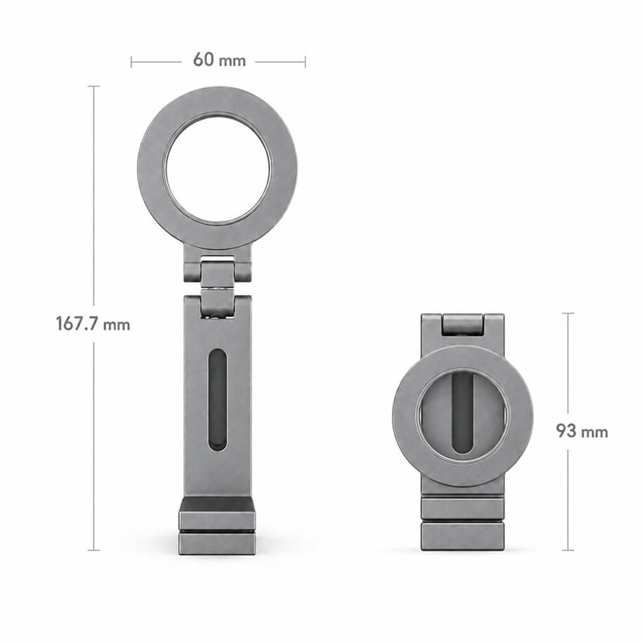 Soporte plegable con pinza magnética para teléfono MCM01