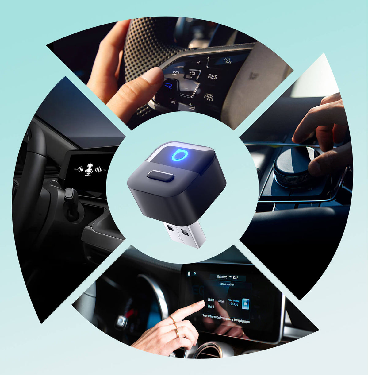 Ottocast Mini Pico Wireless CarPlay/Android Auto Adapter