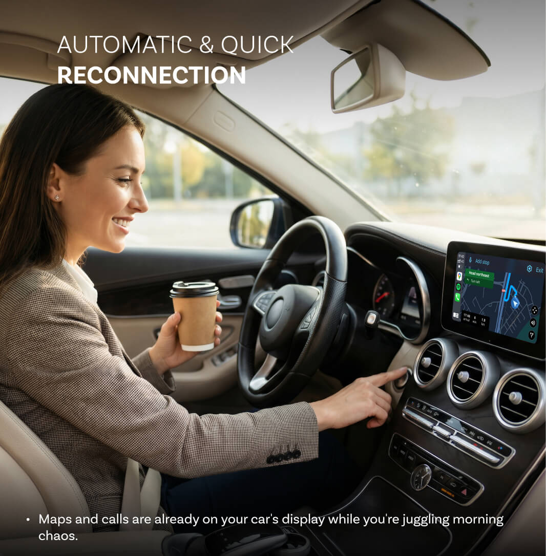 Adaptador inalámbrico Ottocast Mini NOVA CarPlay/Android Auto