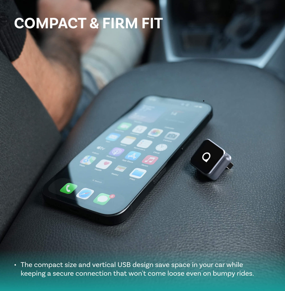Ottocast Mini Cube 3.0 bezprzewodowy adapter CarPlay/Android Auto