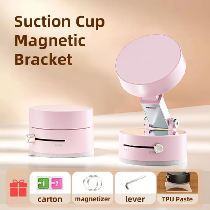 Vacuum Suction Magnetic Phone Stand