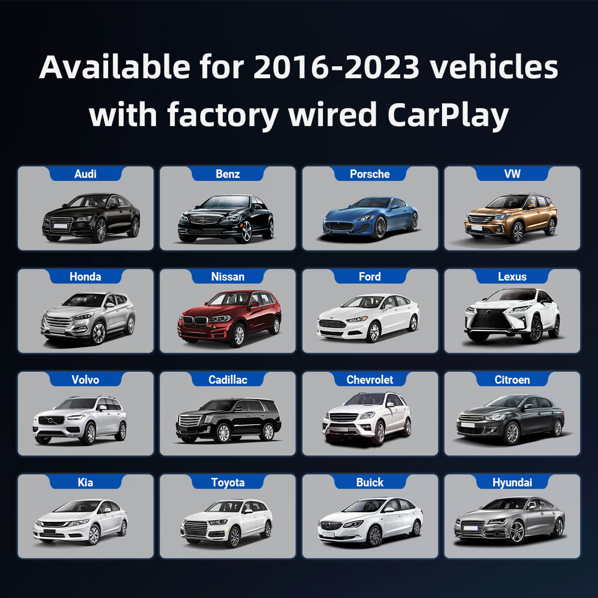 (Dzisiejsza specjalna oferta 40% TANIEJ) Play2Video Pro Bezprzewodowy adapter CarPlay/Android Auto z YouTube i Netflix