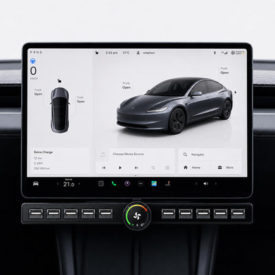 Specialfremstillet fysisk kontrolpanel til Tesla Model 3/Y