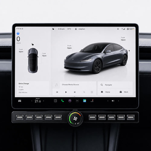 Specialfremstillet fysisk kontrolpanel til Tesla Model 3/Y