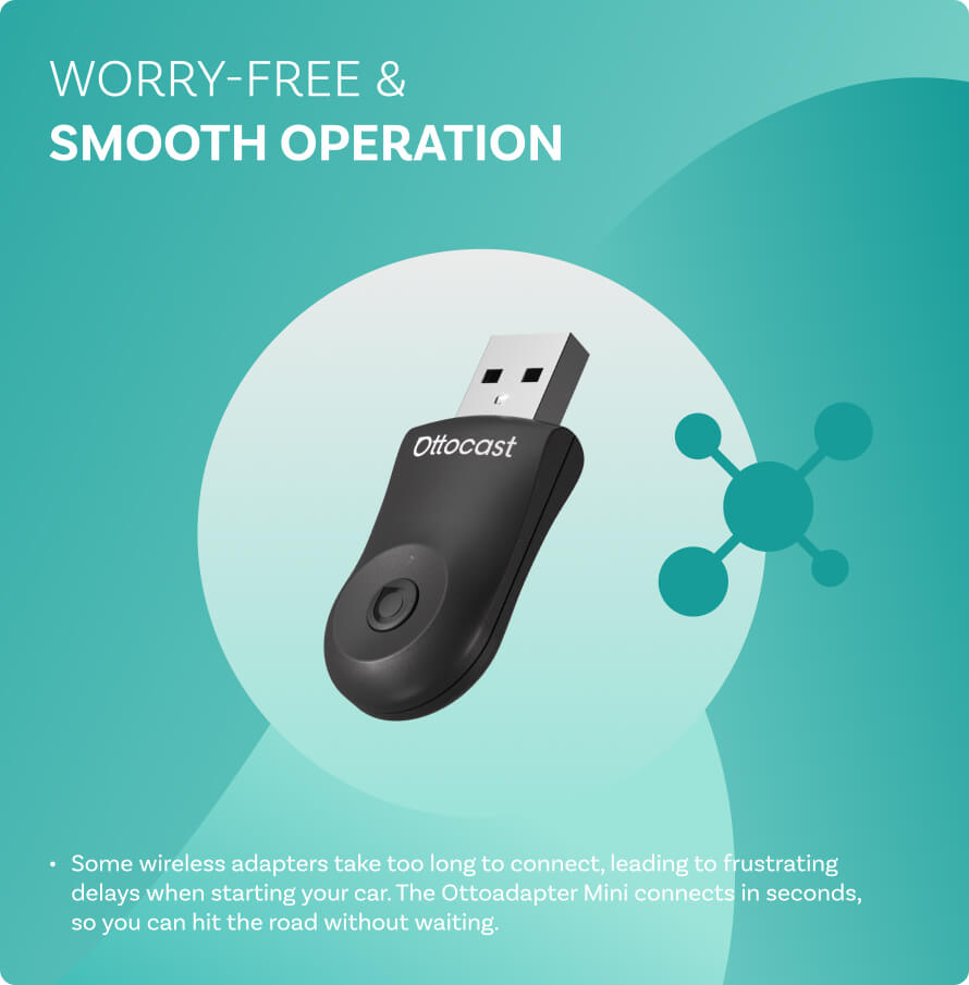 Mini Wireless CarPlay/Android Auto Adapter