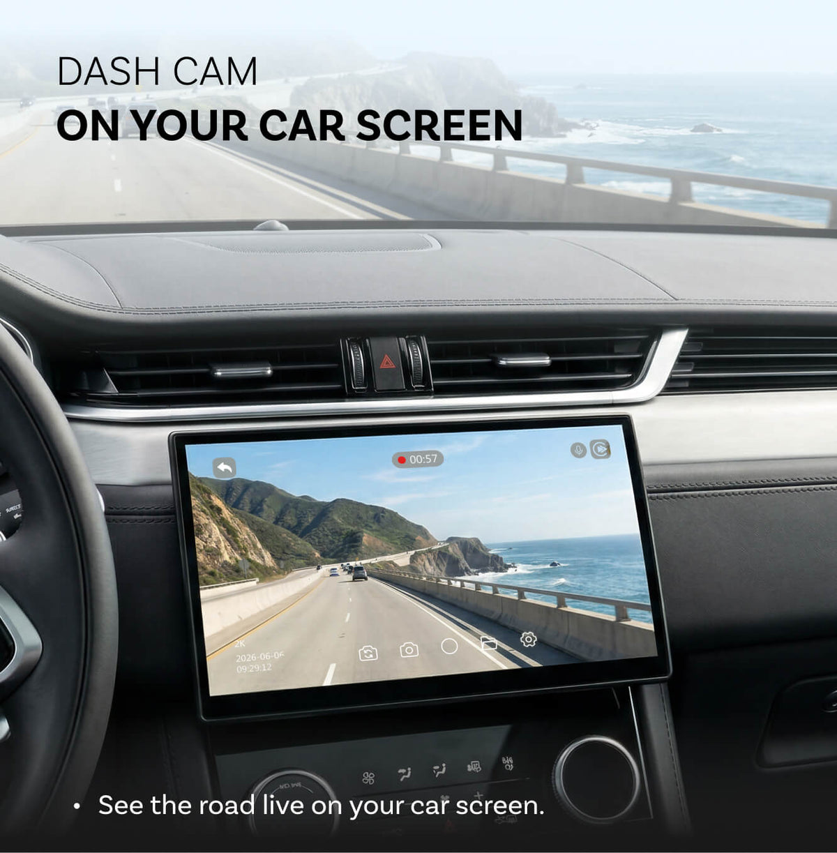 OttoSafe Cam cámara para coche 2 en 1 y adaptador inalámbrico CarPlay