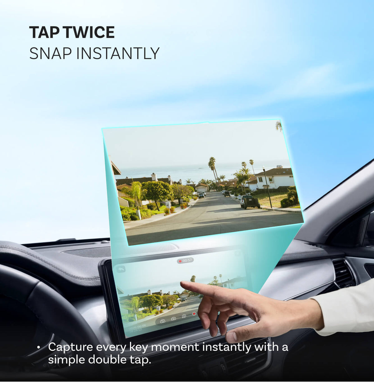 OttoSafe Cam cámara para coche 2 en 1 y adaptador inalámbrico CarPlay