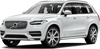 White Volvo XC90 SUV front side view car image for Ottocast wireless CarPlay adapter compatibility and support