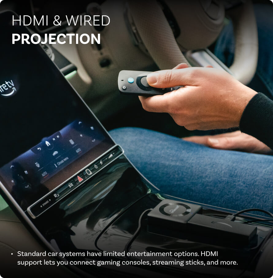 Car TV Mate Max - trådløs CarPlay & Android Auto med HDMI™ multimedie