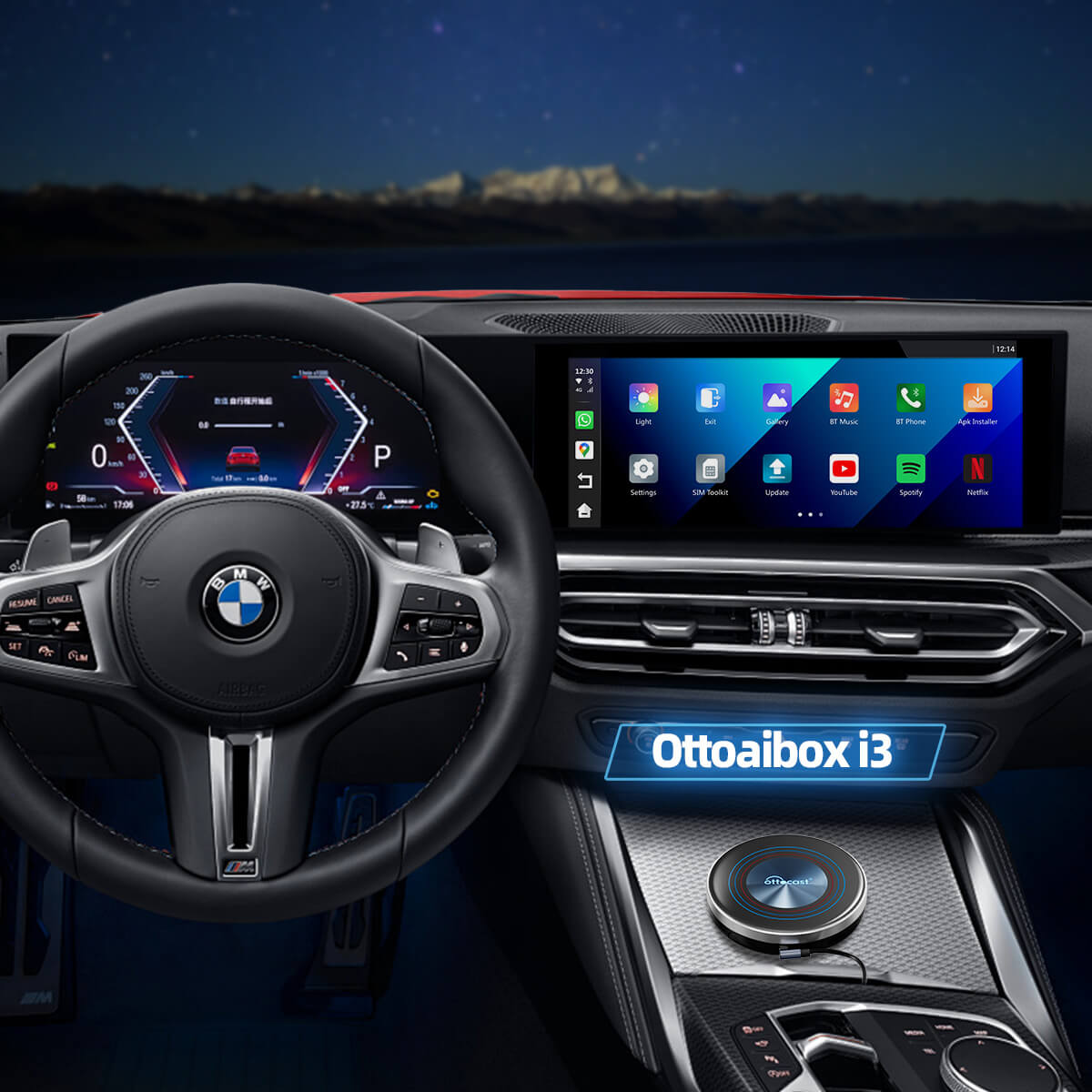 (Oferta especial de hoje 20% OFF) Caixa AI CarPlay OttoAibox i3 BMW