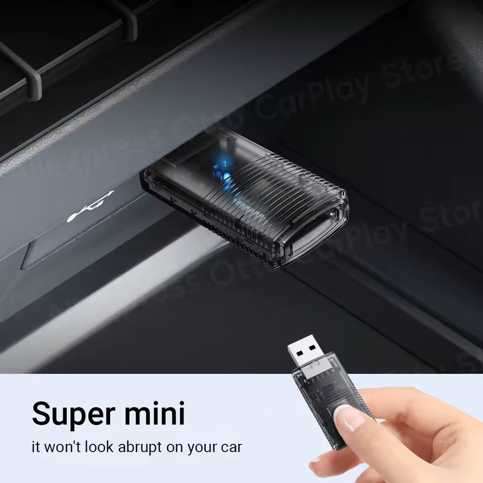 Adaptador Mini inalámbrico 2 en 1 CarPlay/Android Auto