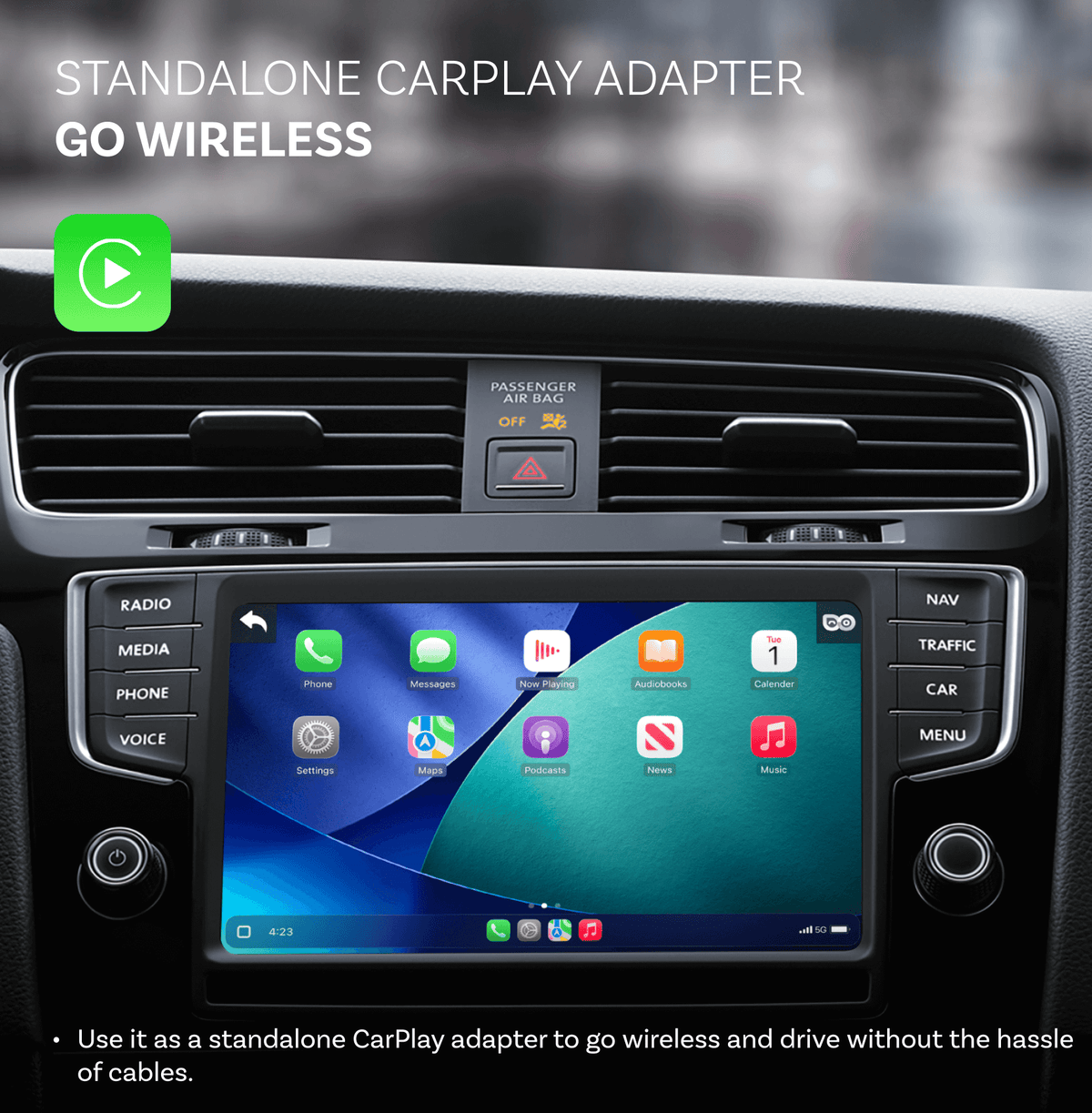 (Brug kode for 20% rabat: L20) Cabin Care trådløs CarPlay adapter