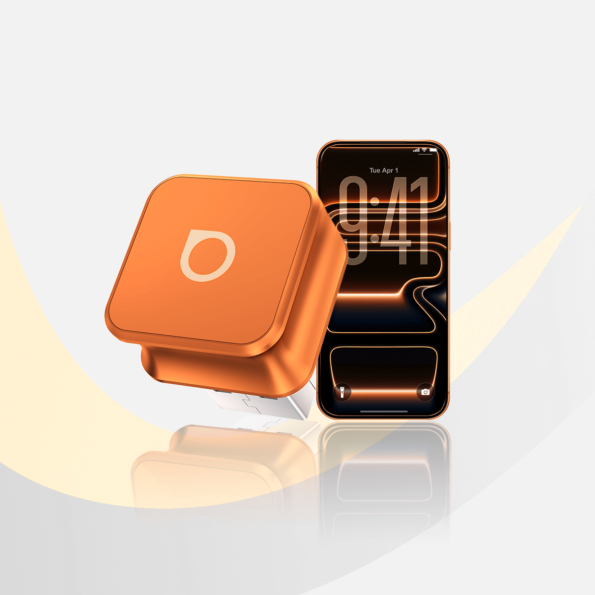 Ottocast Mini Cube 3.0 Adapter - Kosmiczny Pomarańczowy