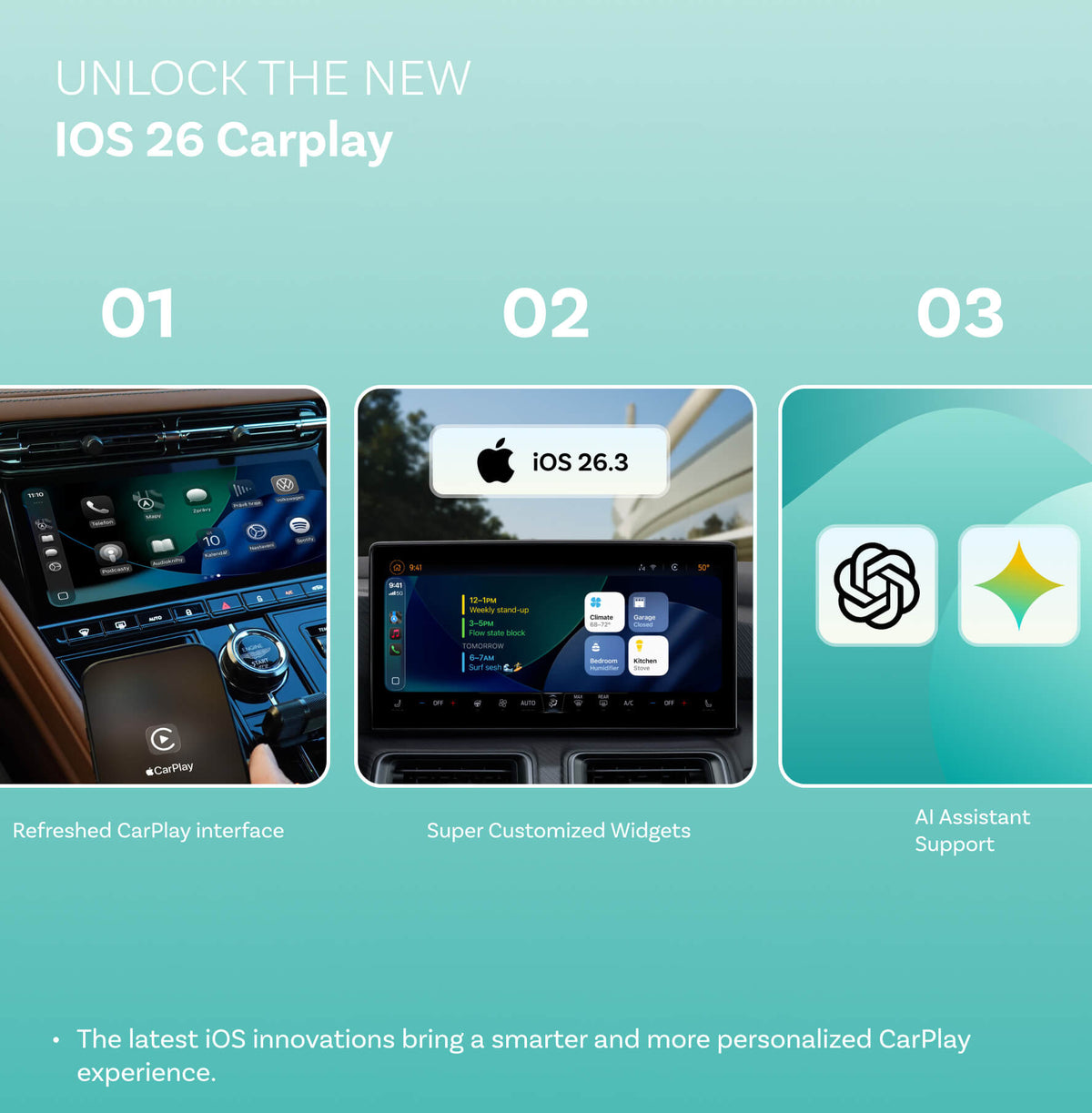 Ottocast Mini NOVA trådløs CarPlay/Android Auto adapter