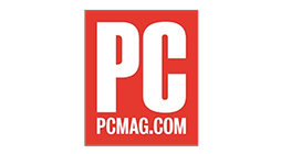 PCMag.com logo in red rectangle, technology news, reviews and product buying guides from PC Magazine